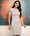 Bodycon Grey Gingham Dress